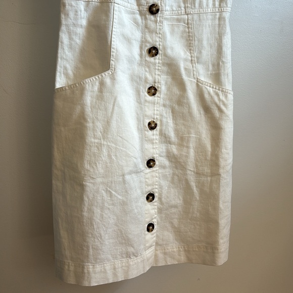 Madewell linen blend button down dress. - Picture 3 of 6
